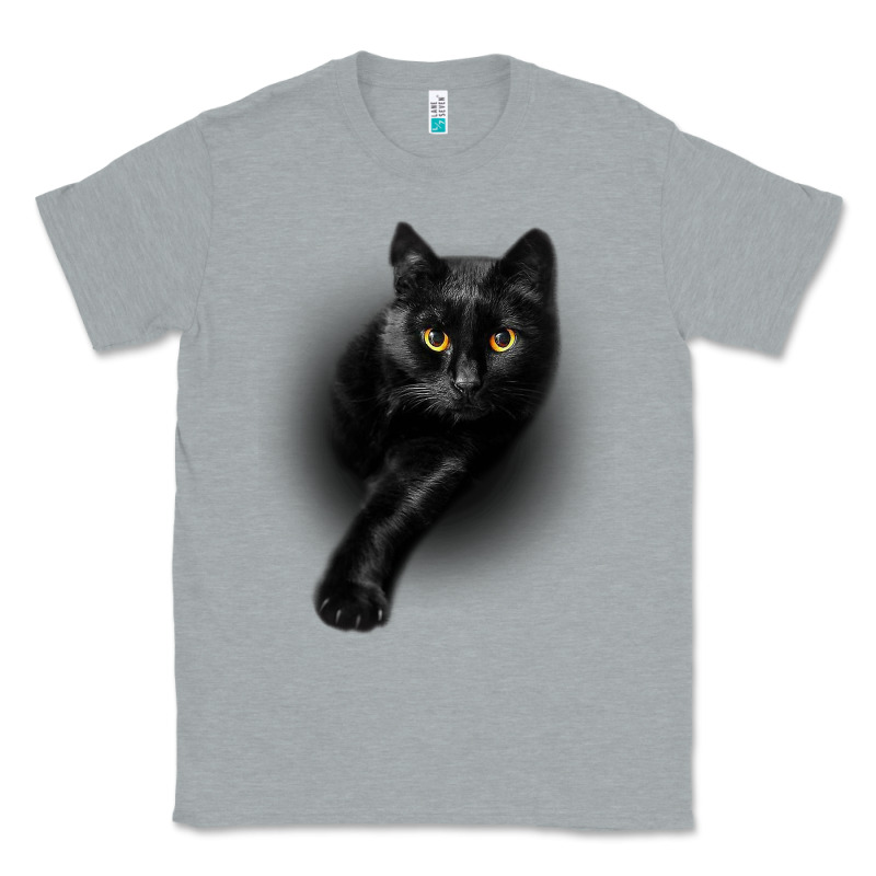 Black Cat Yellow Eyescats Tee Shirt Gifts Classic Tee by trangStudio | Teevron
