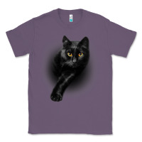 Lavender Black Cat Yellow EyesCats Tee Shirt Gifts Classic Tee - trangStudio