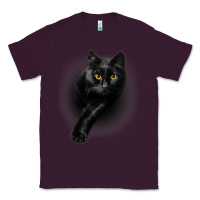 Plum Black Cat Yellow EyesCats Tee Shirt Gifts Classic Tee - trangStudio