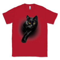 Red Black Cat Yellow EyesCats Tee Shirt Gifts Classic Tee - trangStudio