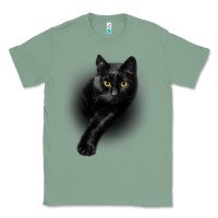 Sage Black Cat Yellow EyesCats Tee Shirt Gifts Classic Tee - trangStudio