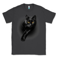 Smoke Black Cat Yellow EyesCats Tee Shirt Gifts Classic Tee - trangStudio