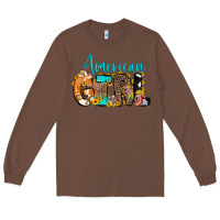 Chestnut American Girl, western Cowhide Long Sleeve Tee - CowCowDesign