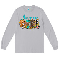 Moon Dust American Girl, western Cowhide Long Sleeve Tee - CowCowDesign