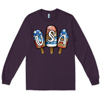 Plum USA Patriotic Leopard Popsicles Long Sleeve Tee - Jasminsmagicworld