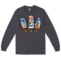 Smoke USA Patriotic Leopard Popsicles Long Sleeve Tee - Jasminsmagicworld
