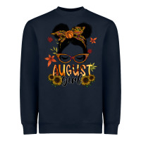 Navy august girl Heavyweight Sweatshirt - SublimationCraftShop