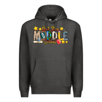 Charcoal Heather Next Stop Middle School Premium Hoodie - CowhideDigitalArt