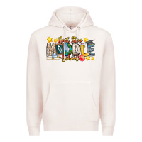 Pale Pink Next Stop Middle School Premium Hoodie - CowhideDigitalArt