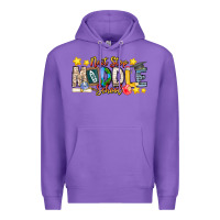 Purple Next Stop Middle School Premium Hoodie - CowhideDigitalArt