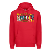 Red Next Stop Middle School Premium Hoodie - CowhideDigitalArt