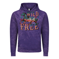 Cloud Purple Wild and free 4th of july Vintage Hoodie - CowGirlArtShop