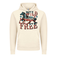 Vintage Artic Wild and free 4th of july Vintage Hoodie - CowGirlArtShop