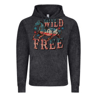 Vintage Black Wild and free 4th of july Vintage Hoodie - CowGirlArtShop