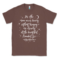 Chestnut edgar allan poe literary gift, annabel lee quote gothic poet t shirt Classic Tee - trangStudio