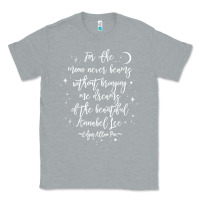 Heather Grey edgar allan poe literary gift, annabel lee quote gothic poet t shirt Classic Tee - trangStudio