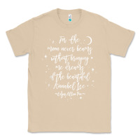 Mushroom edgar allan poe literary gift, annabel lee quote gothic poet t shirt Classic Tee - trangStudio