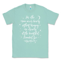 Seafoam edgar allan poe literary gift, annabel lee quote gothic poet t shirt Classic Tee - trangStudio