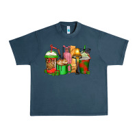 Midnight Navy christmas movie coffee cups Urban Heavy Tee - CowGirlArtShop