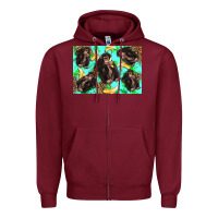 Burgundy Monkey bananas kid's bottle Zipper Hoodie - Artiststas