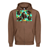 Chestnut Monkey bananas kid's bottle Zipper Hoodie - Artiststas