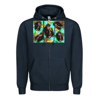 Navy Monkey bananas kid's bottle Zipper Hoodie - Artiststas