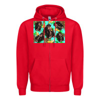 Red Monkey bananas kid's bottle Zipper Hoodie - Artiststas