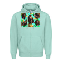 Seafoam Monkey bananas kid's bottle Zipper Hoodie - Artiststas
