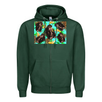 Sports Green Monkey bananas kid's bottle Zipper Hoodie - Artiststas