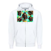 White Monkey bananas kid's bottle Zipper Hoodie - Artiststas
