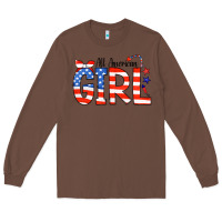Chestnut All American Girl Bandana Long Sleeve Tee - CowCowDesign