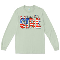 Matcha All American Girl Bandana Long Sleeve Tee - CowCowDesign