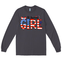 Smoke All American Girl Bandana Long Sleeve Tee - CowCowDesign