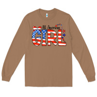 Toasted Coconut All American Girl Bandana Long Sleeve Tee - CowCowDesign
