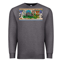 Charcoal Heather love texas armadillo license plate Premium Sweatshirt - BarkalooDesign