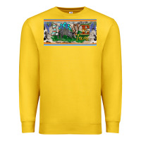 Lemon love texas armadillo license plate Premium Sweatshirt - BarkalooDesign