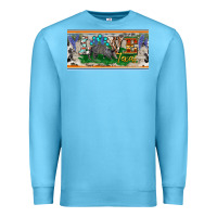 Ocean Blue love texas armadillo license plate Premium Sweatshirt - BarkalooDesign