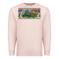 Pale Pink love texas armadillo license plate Premium Sweatshirt - BarkalooDesign