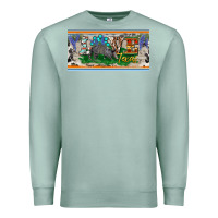 Seafoam love texas armadillo license plate Premium Sweatshirt - BarkalooDesign