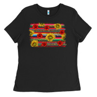 Black Mexico Brushstroke Ladies Tee - texasbilliewilder