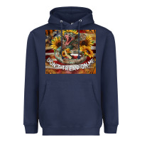 Navy rattle snake don't tread on me tumbler Heavyweight Hoodie - BarkalooDesign