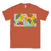 Copper smile faces and rainbow and daisys Classic Tee - TumblerDesignByShophia