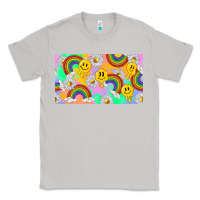 Moon Dust smile faces and rainbow and daisys Classic Tee - TumblerDesignByShophia