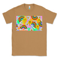 Toasted Coconut smile faces and rainbow and daisys Classic Tee - TumblerDesignByShophia