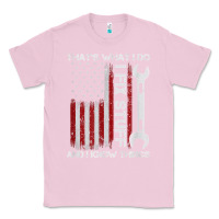 Bubblegum Pink That_s What I Do I Fix Stuff And I Know Things American Flag Classic Tee - trangStudio