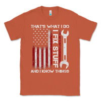 Copper That_s What I Do I Fix Stuff And I Know Things American Flag Classic Tee - trangStudio