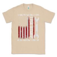 Mushroom That_s What I Do I Fix Stuff And I Know Things American Flag Classic Tee - trangStudio