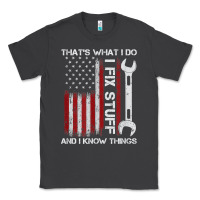 Smoke That_s What I Do I Fix Stuff And I Know Things American Flag Classic Tee - trangStudio