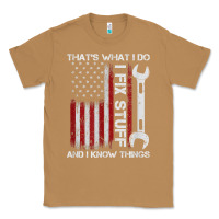 Toasted Coconut That_s What I Do I Fix Stuff And I Know Things American Flag Classic Tee - trangStudio
