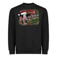 Black merry christmas Heavyweight Sweatshirt - SublimationCraftShop